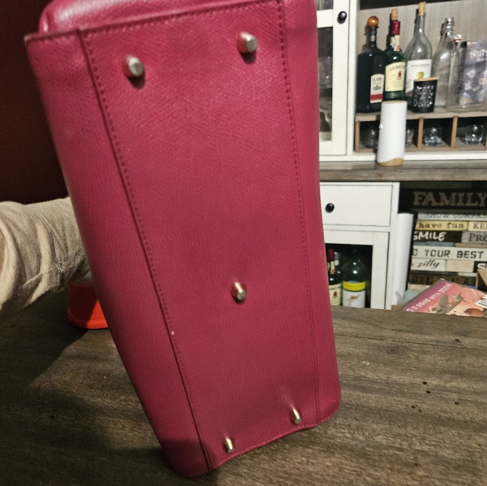 Furla Fuchsia Leather Metropolis Tote - Picture 9 of 12